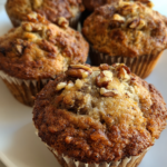 dairy free banana oat breakfast muffins with walnuts