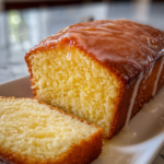 dairy free lemon olive oil cake with glaze