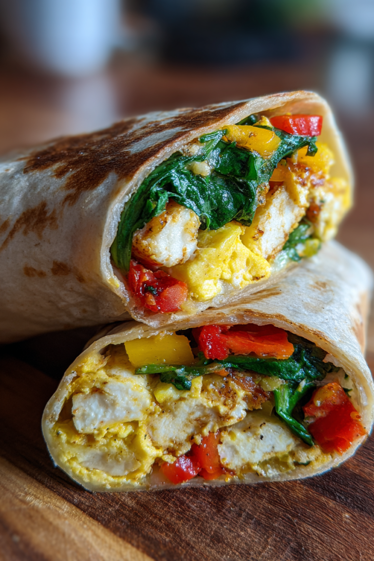healthy high protein egg white veggie breakfast burritos