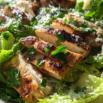 healthy restaurant style grilled chicken caesar salad light dressing