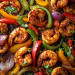 healthy sheet pan shrimp fajitas gluten free dairy free