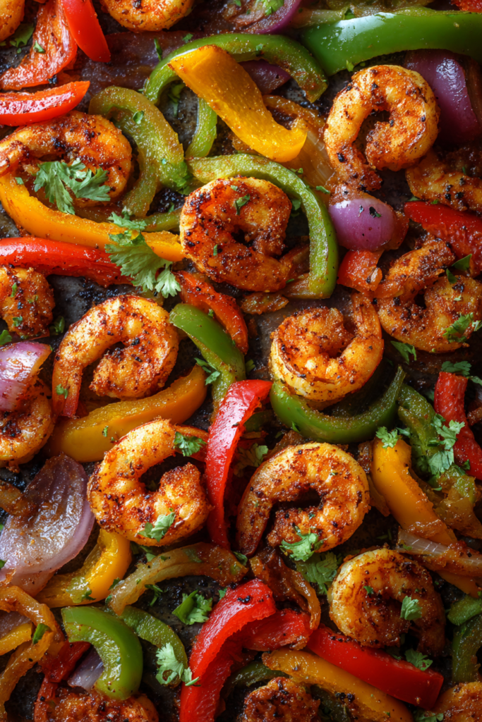 healthy sheet pan shrimp fajitas gluten free dairy free