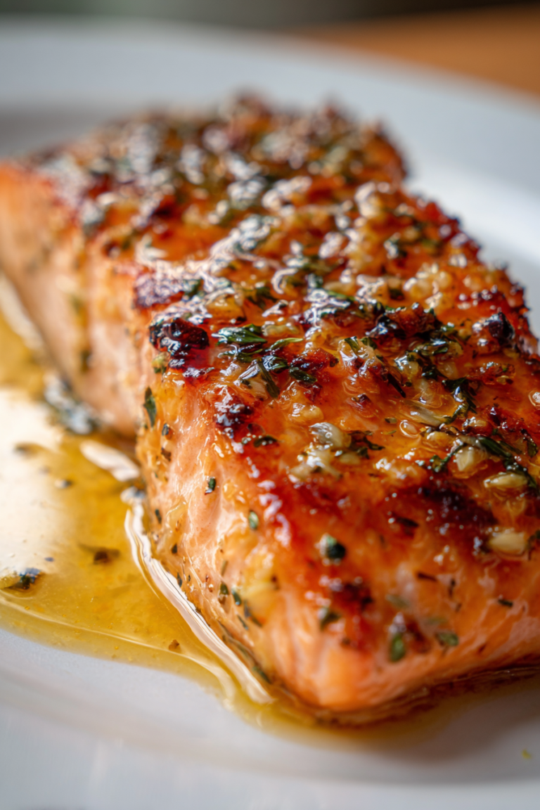 keto baked salmon with lemon butter sauce garlic