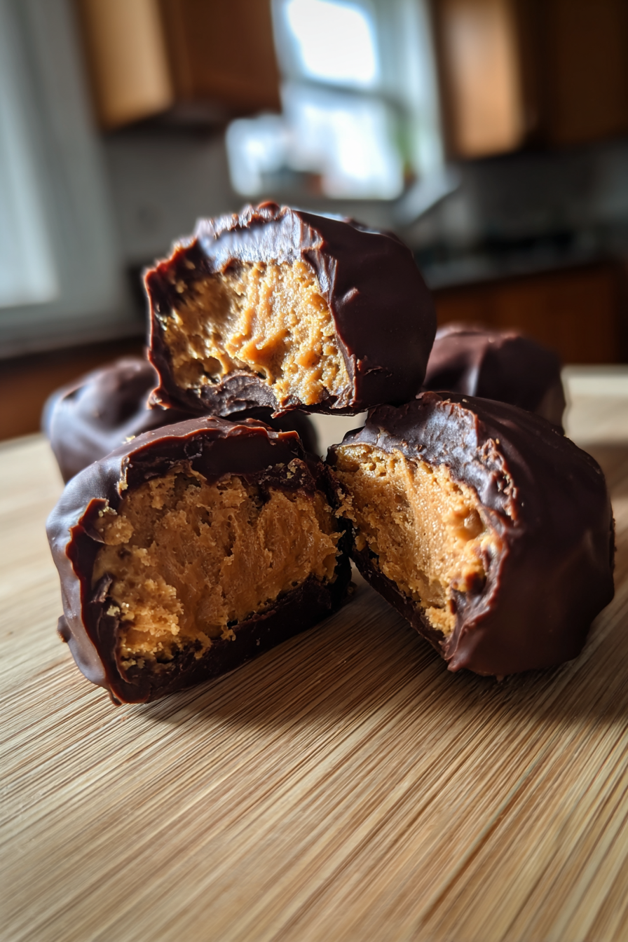 keto peanut butter chocolate fat bombs no bake treats