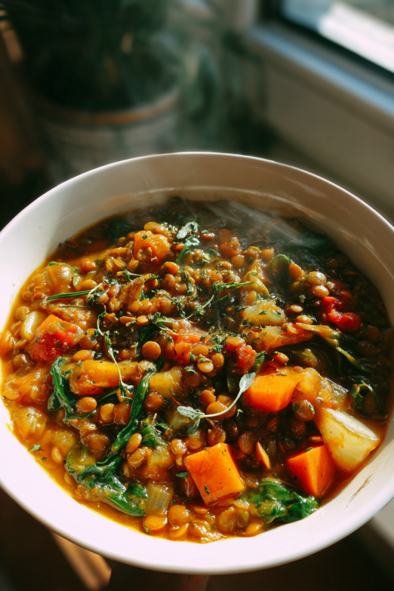 ramadan one pot lentil vegetable stew vegan and dairy free