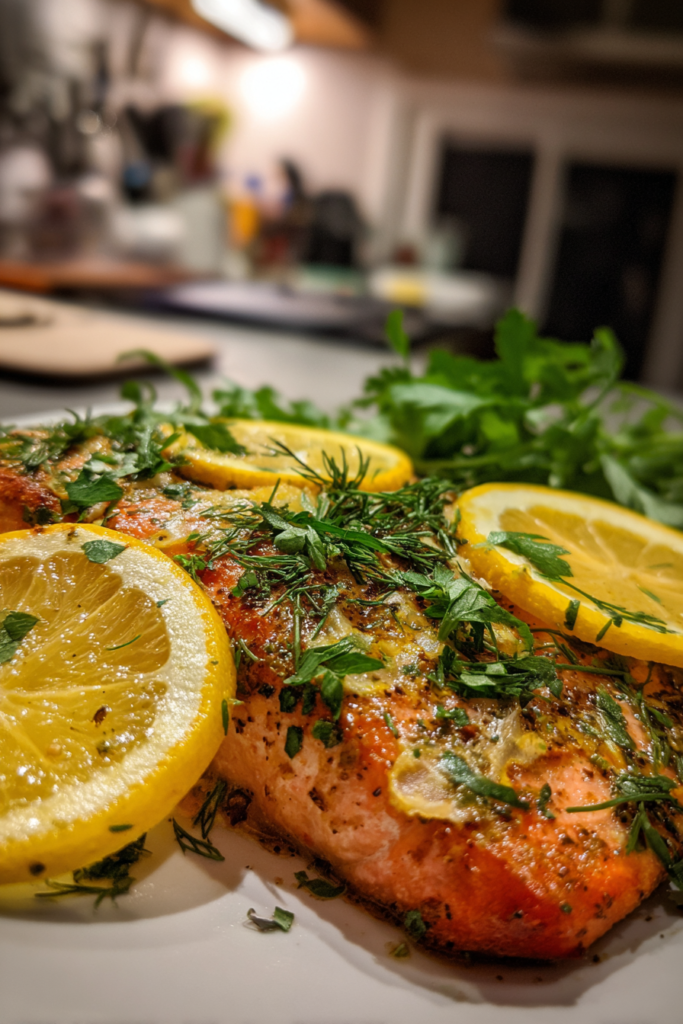 ramadan sheet pan salmon with cumin citrus and herbs