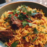 ramadan slow cooker beef biryani with fragrant basmati rice