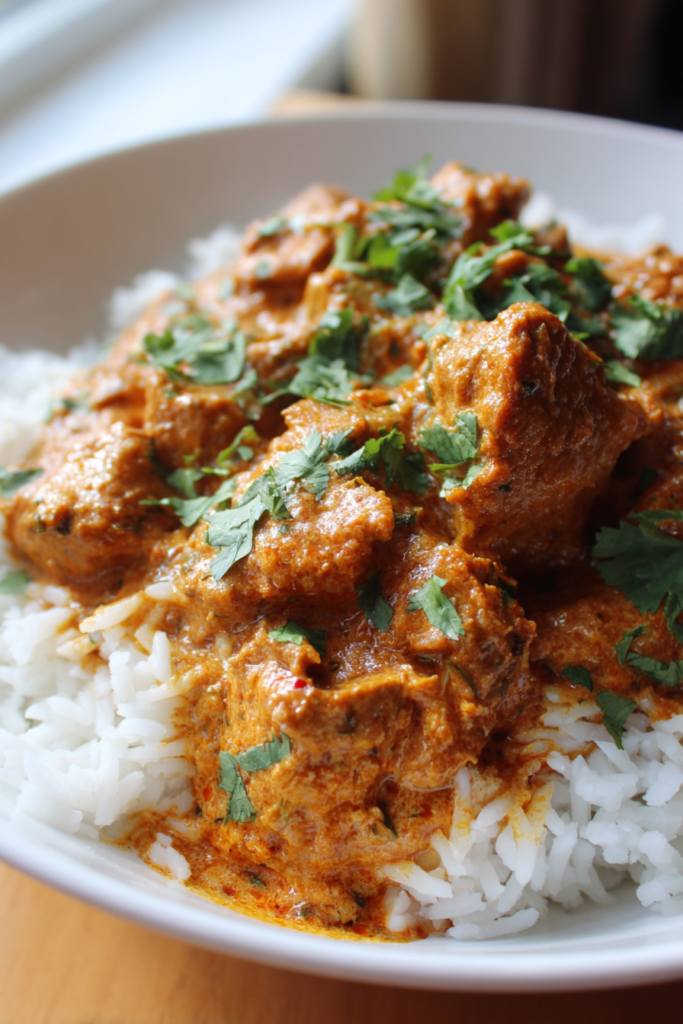 slow cooker chicken tikka masala with coconut milk