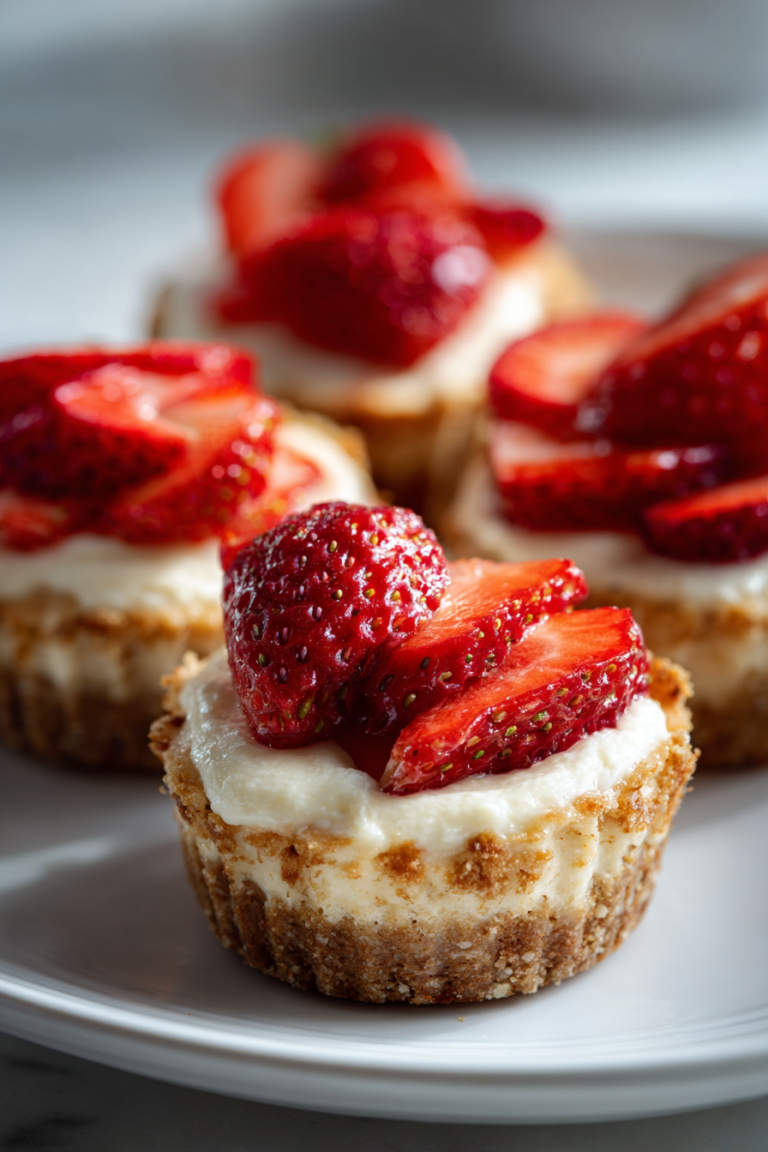 valentine strawberry cheesecake bites gluten free with creamy vanilla filling