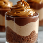 vegan peanut butter chocolate mousse dessert cups rich
