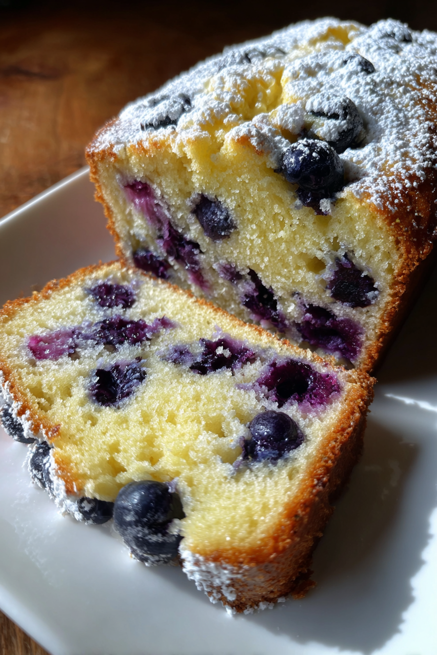 Blueberry Lemon Loaf Cake