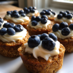 Blueberry Oat Dog Pupcakes