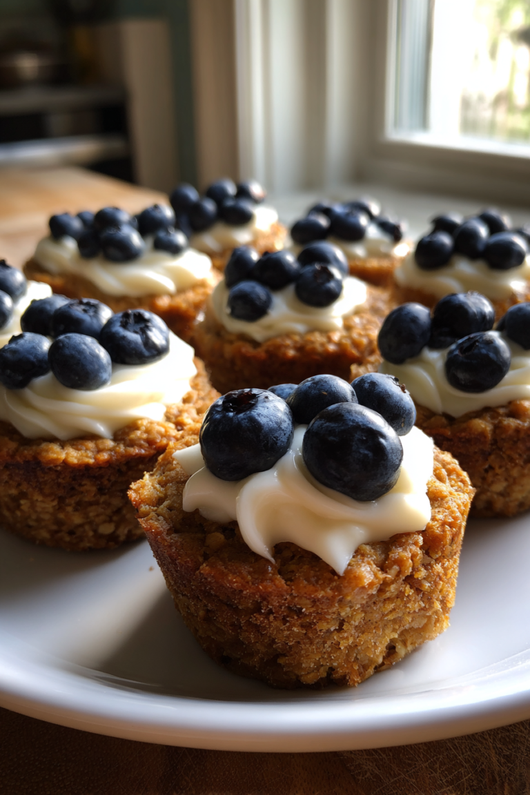 Blueberry Oat Dog Pupcakes