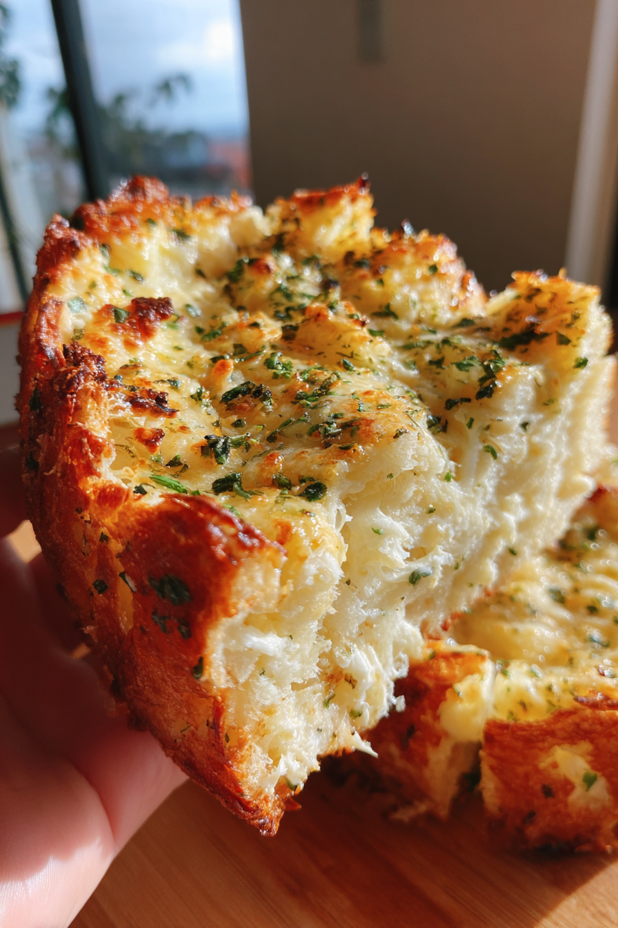 Korean Cream Cheese Garlic Bread