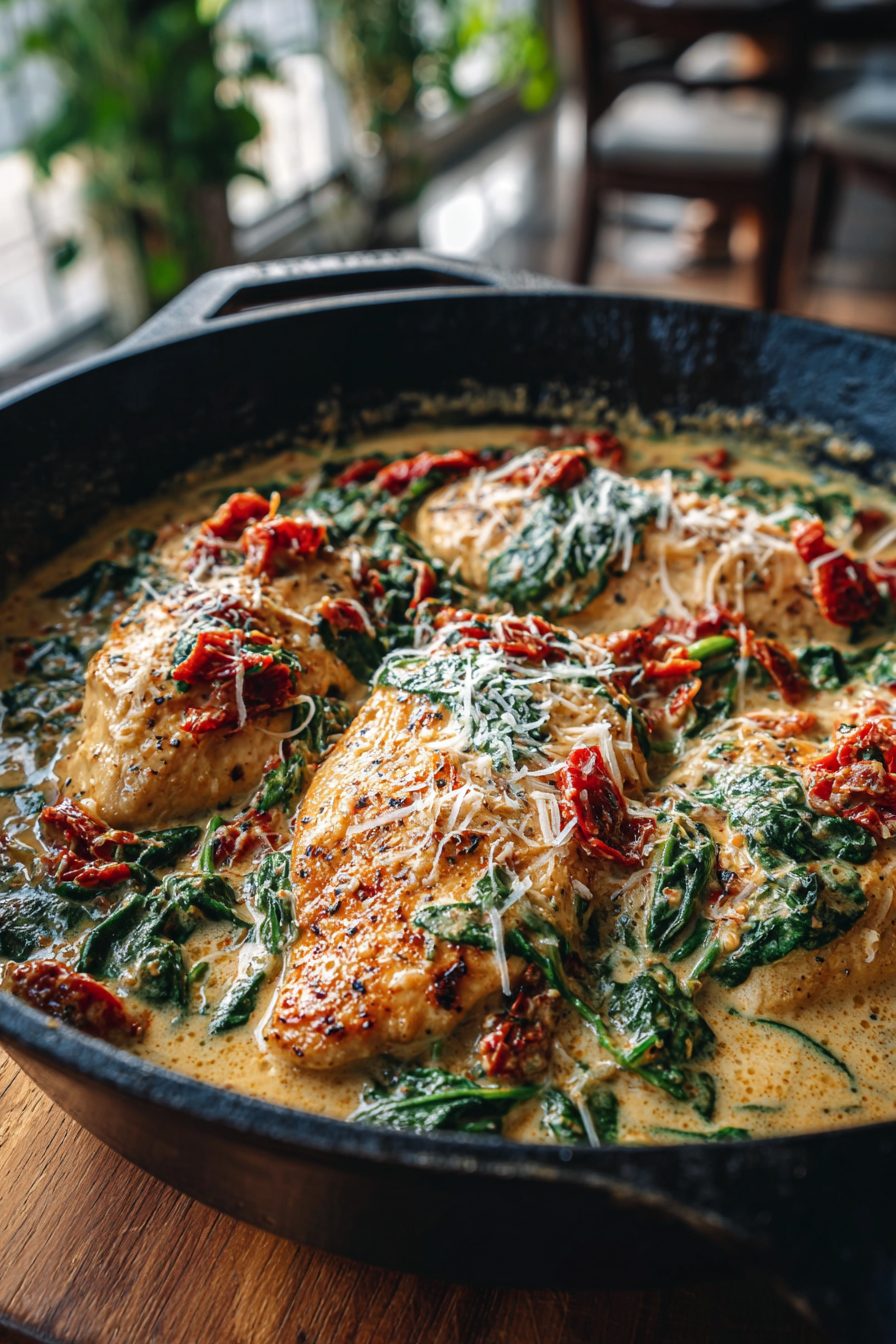 One Pot Creamy Tuscan Chicken