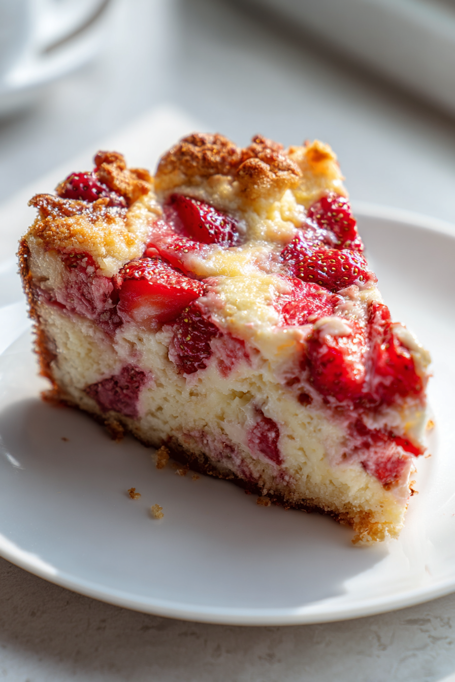 Strawberry Cheesecake Dump Cake