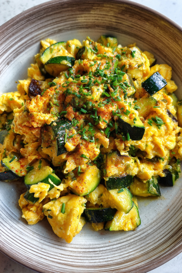 Zucchini & Egg Dog Scramble
