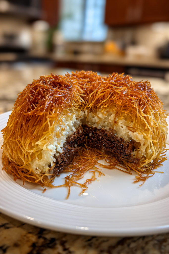 chocolate kunafa pastry