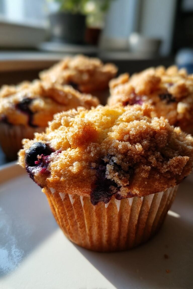 coffee shop style cardamom blueberry streusel muffins tender