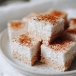 dairy free cardamom coconut milk rice pudding bars