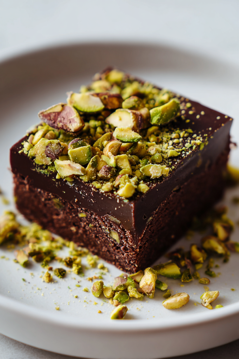 fudgy pistachio chocolate