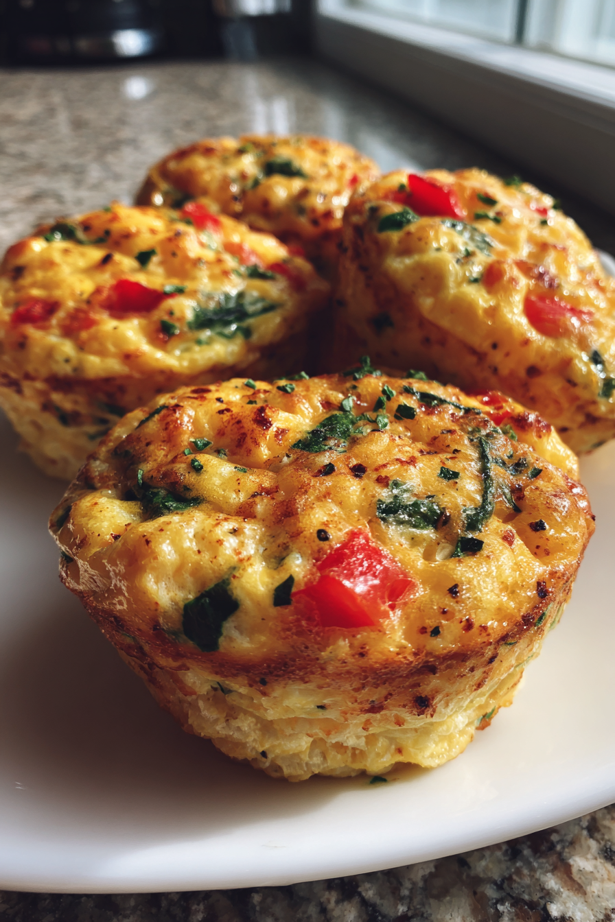 gluten free high protein egg muffin cups for easy breakfast