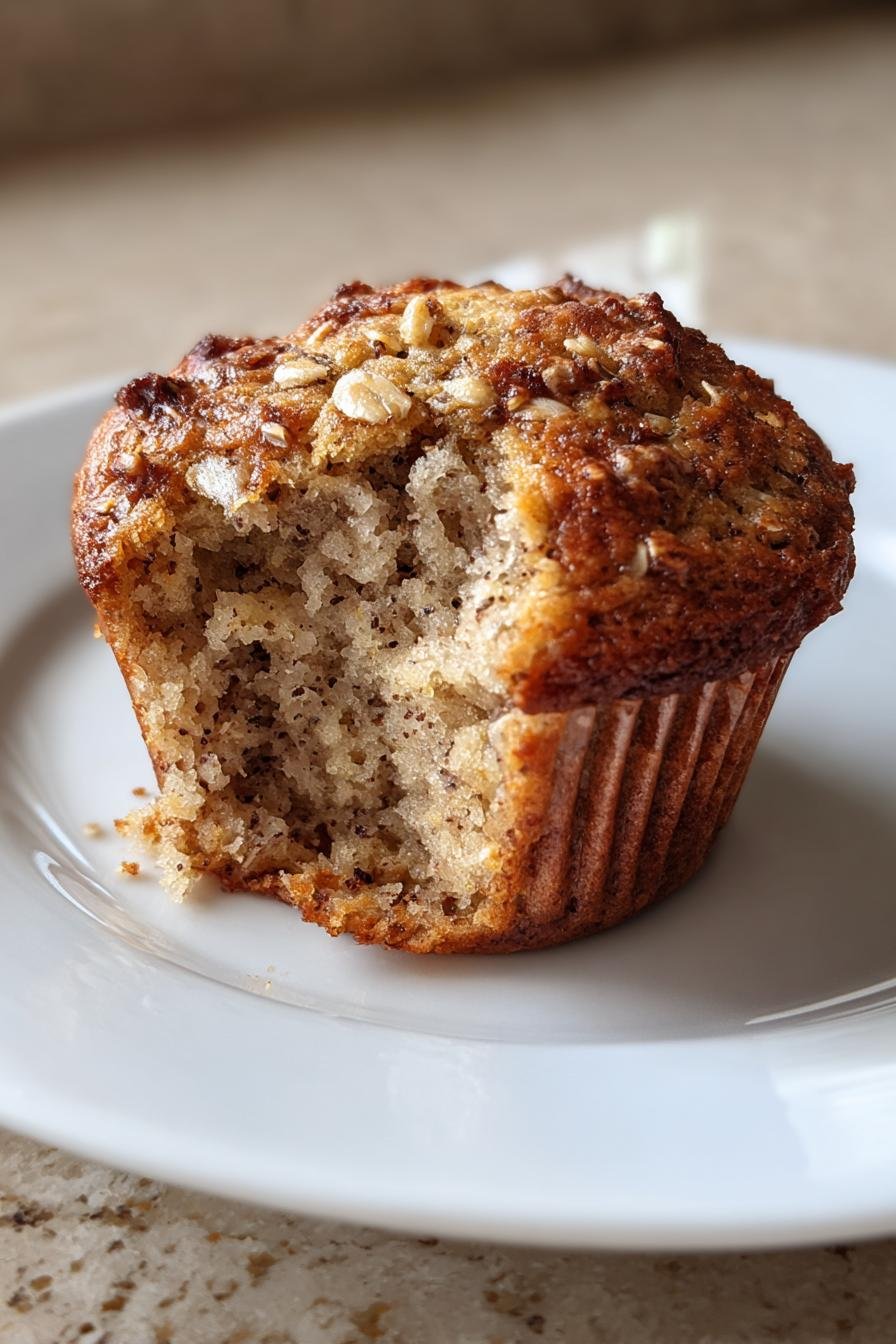 high protein cardamom banana oat breakfast muffins hearty