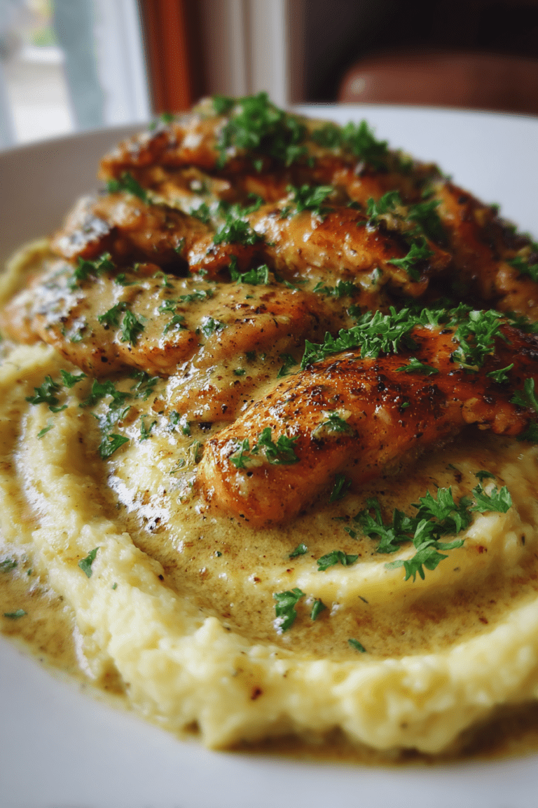 keto valentine creamy garlic parmesan chicken with cauliflower mash