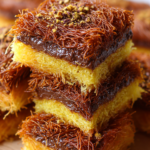 kunafa chocolate dessert
