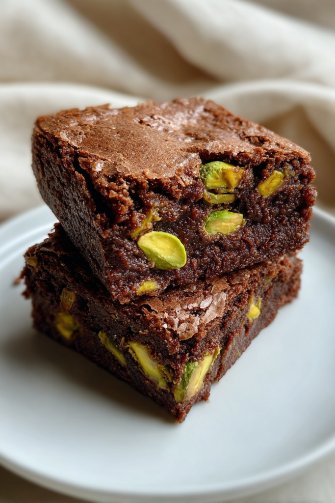 pistachio brownies