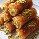 pistachio kunafa rolls