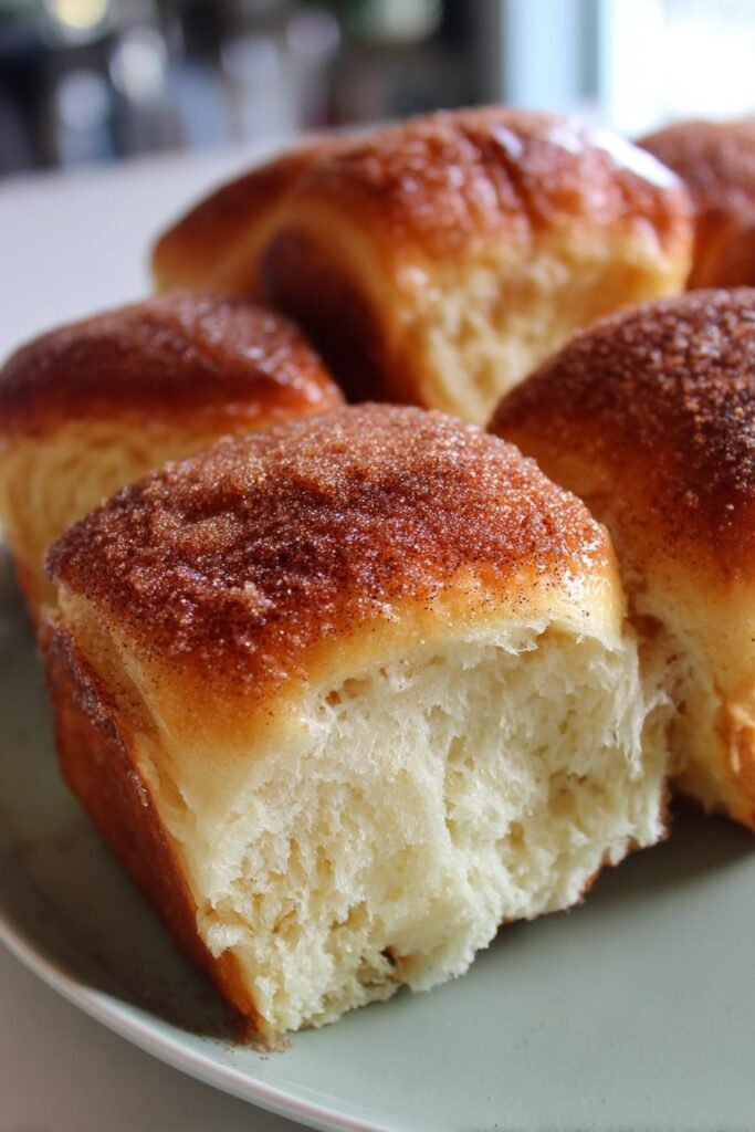 restaurant style cardamom cinnamon sugar brioche buns soft