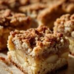 sheet pan cardamom pear crumb cake squares buttery
