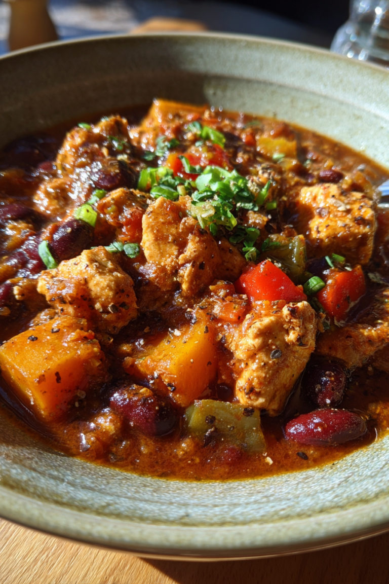slow cooker gluten free turkey chili with beans smoky spices