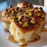 vegan cardamom pistachio sweet rolls with maple glaze
