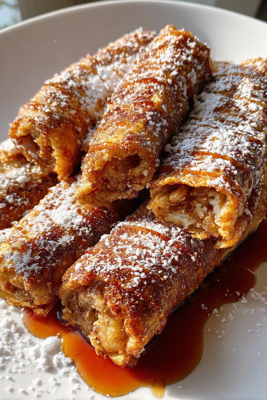 Biscoff Cookie Butter French Toast Rolls