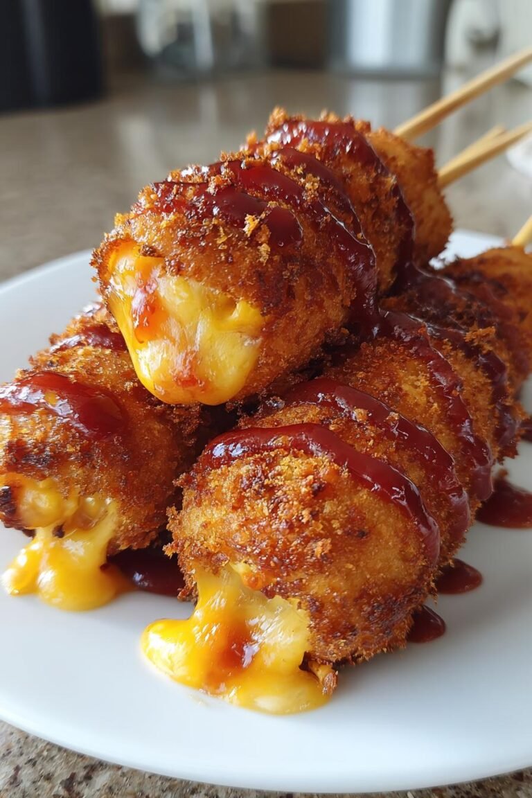 Cheesy Korean Corn Dogs with Flamin’ Hot Crust