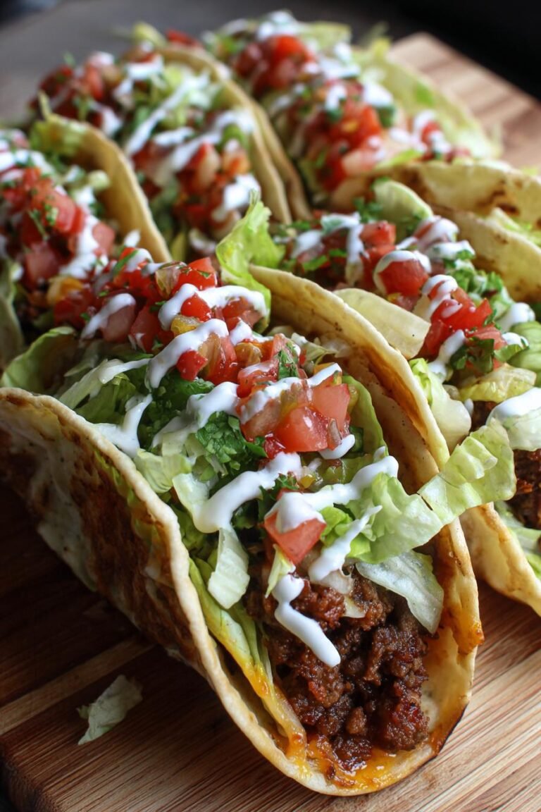 Crispy Smash Burger Tacos
