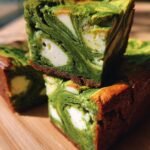 Matcha White Chocolate Mochi Brownies