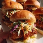 Nashville Hot Chicken Sliders with Pickle Slaw