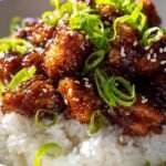 Sticky Honey Garlic Chicken Rice Bowls