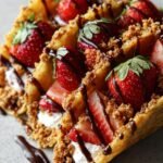 Strawberry Cheesecake Crunch Tacos